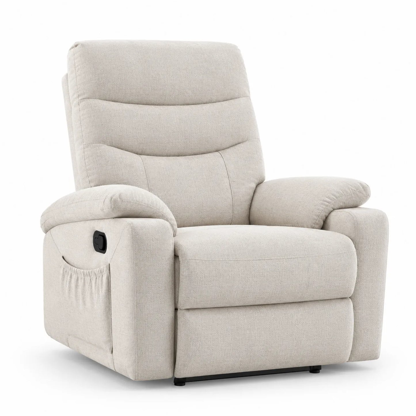 Poltrona reclinabile in tessuto Beige